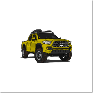 Toyota 4Runner Yellow Posters and Art